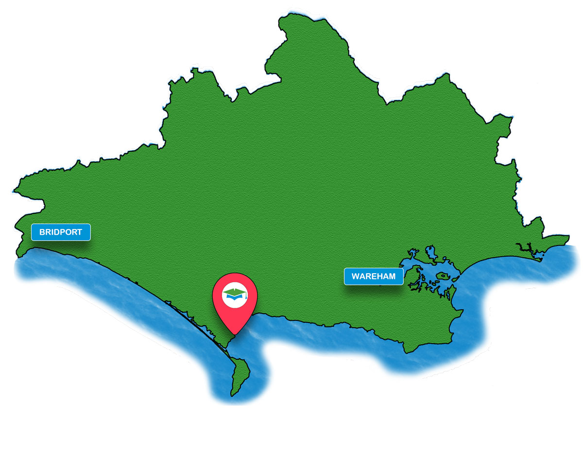 School trip Isle of Wight location map for Sandworld
